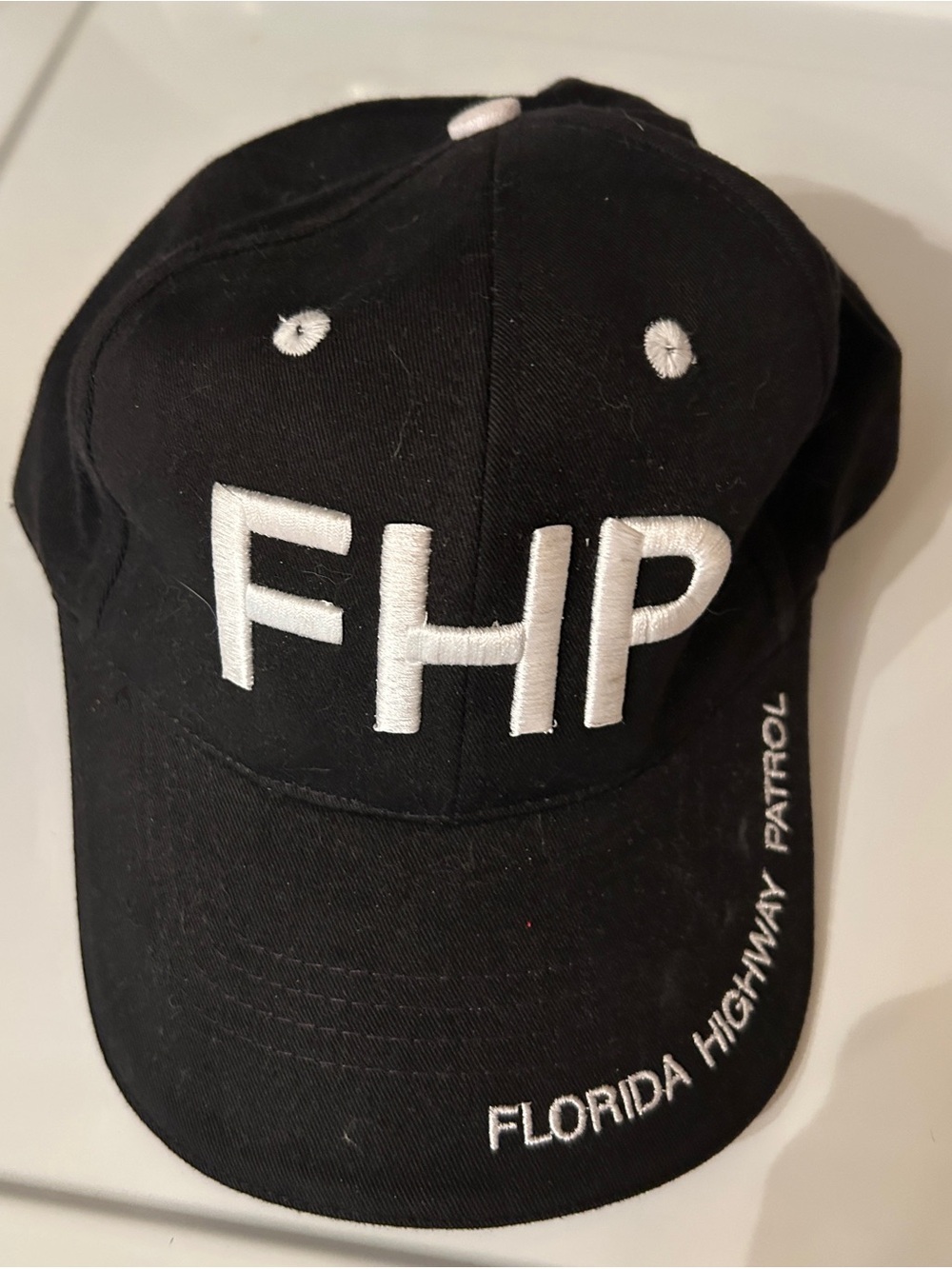 Black FHP Florida Highway Patrol Embroidered Cap